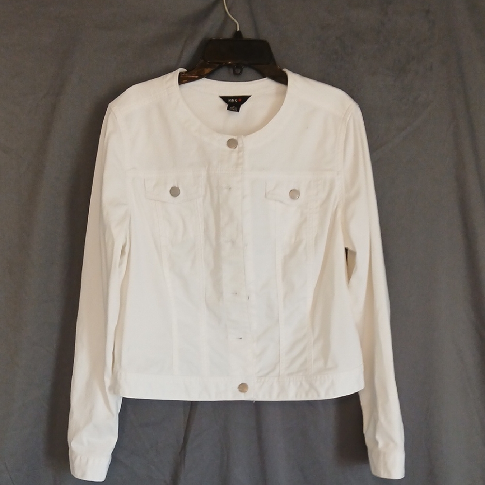 Faded Glory Women's Cream Jean Jacket